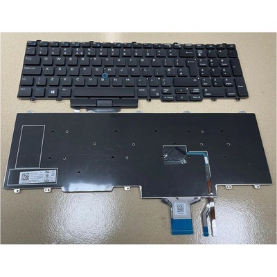 DeTech Klávesnica pre notebooky Dell Latitude E5550 Precision 3510, OEM - UK