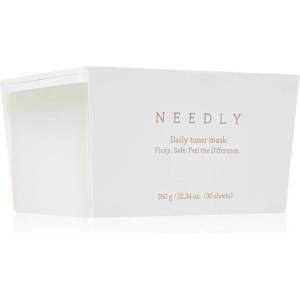 NEEDLY Daily Toner Mask хидратираща платнена маска с успокояващ ефект голяма опаковка 30 бр