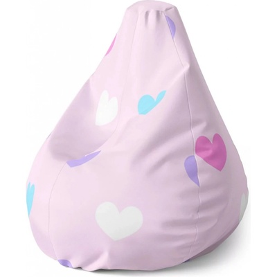 Sablio Sedací vak Pear Srdce vedle srdce Sablio 70 x 95 x 15 cm
