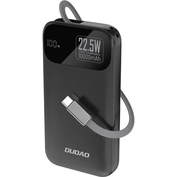 Dudao K31 Преносима батерия Powerbank 10000 mAh 22.5W PD Черен (K31_Black)