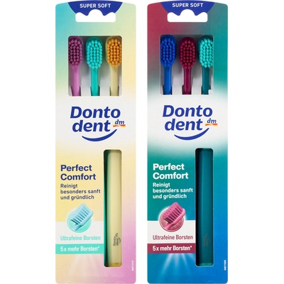 Dontodent zubní kartáček Perfect Comfort super měkký 3 ks