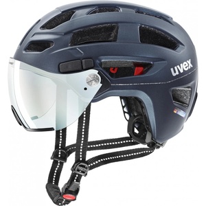uvex Каска за велосипед Uvex Finale Visor Vario Bike helmet - Deep Space Matt / FM Blue - размер 52-57 cm (851-0856-0311)