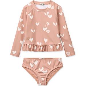 LIEWOOD Детски бански костюм LIEWOOD Kid's Dagny Swim Set Lycra - Sweethearts / Pale Tuscany - размер 122 (EU) (750-2482-0117)