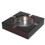 Horecano HORECANO-Пепелник от дърво с метална основа 14x14xh3.5cm (HC-981181)(0700) (01981181)