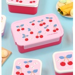  A Little Lovely Company: "Bento" кутия за храна с отделения - 1, 2 л - "Cherries (BBCHPI78)