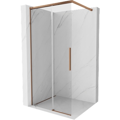 Mexen Rox душекран Walk-in 80 x 200 cm, прозрачен 8 mm, розово злато - 8C2-080-003-60-00 (8C2-080-003-60-00)
