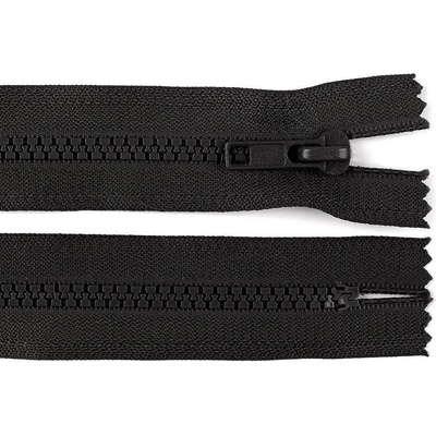 Kostěný zip No 5 délka 18 cm, malé, 322 černá