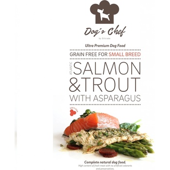 Dog's Chef Atlantic Salmon & Trout with Asparagus for Small breed 6 kg