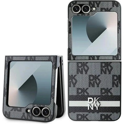 DKNY Калъф DKNY Checkered Pattern Printed Stripes за Samsung Galaxy Z Flip 6 - черен (3666339322892)