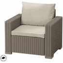 Keter California set stôl + 2 kreslá + dvojsedadlová pohovka Cappuccino