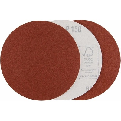 LEVIOR papier brúsny 125mm P150 3ks suchý zips / výsek