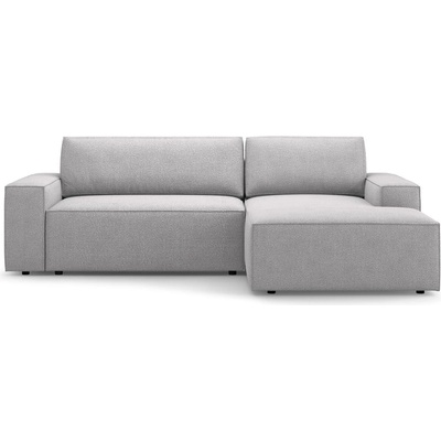 Micadoni Светлосив разтегателен ъглов диван от букле (десен ъгъл) Jodie - Micadoni Home (MIC_RCF_101_F1_JODIE4)