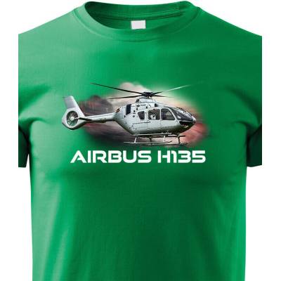 Dětské tričko Airbus Helicopters H135 ZelenáCanvas Dětské tričko Bezvatriko.cz 3234