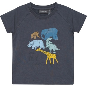 Color Kids Детска тениска Color kids Baby's T-Shirt with Chestprint S/S T-shirt - Turbulence - размер 74 (EU) (704-5845-0311)