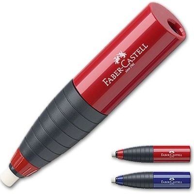 STRÚHADLO TWIST S GUMOU -FABER CASTELL - ČERVENÉ, MODRÉ