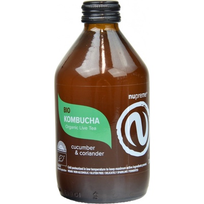 Nupreme Kombucha Vigo Okurka a Koriandr BIO 330 ml