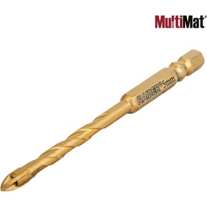 Raider Свредло MultiMat 4Cut TIN Hex 1/4" O5x97 mm (159941) (159941)