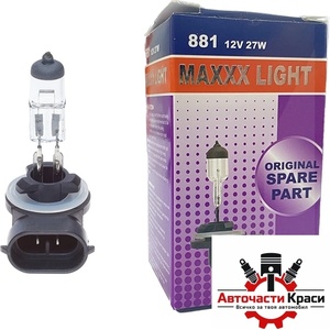 NIKEN Крушка Maxxx Light - H27W/2 (881) 27W 12V (282298)