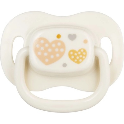 Canpol Силиконова залъгалка Canpol - Newborn Baby, 0-6 месеца, бяла (22/580_bei)