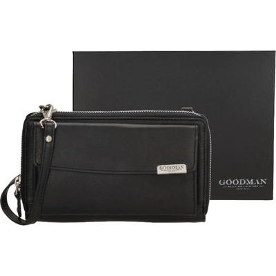 GOODMAN dámská crossbody kabelka a peněženka v jednom černé