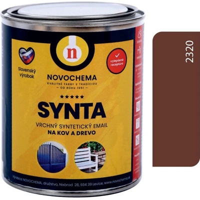 SYNTA S 2013 vrchná syntetická farba 0,75 kg 2320 hnedá svetlá