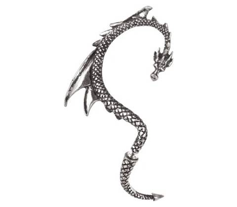 Alchemy Gothic Náušnice The Dragon's Lure stud E274