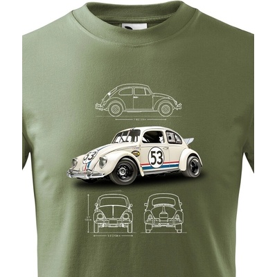 Dětské tričko Volkswagen Beetle 53 Military Canvas tričko Bezvatriko.cz 2307