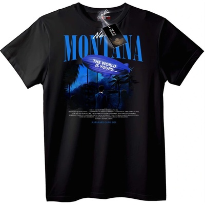 NOONEBRAND Тениска Montana Свят - 2XL, Black