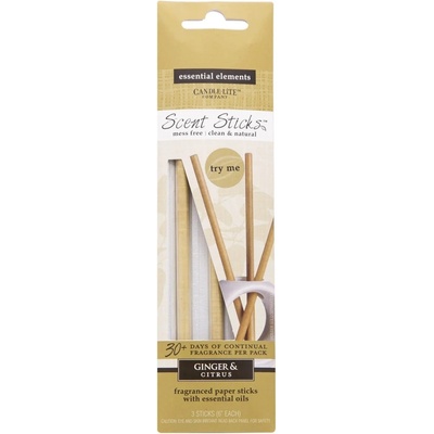 Candle lite Vonné tyčinky Ginger & Citrus 3 ks