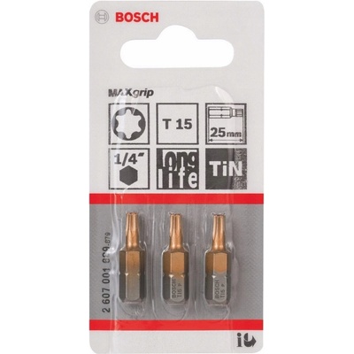 Bosch T15 x 25 mm 3 ks 2607001689