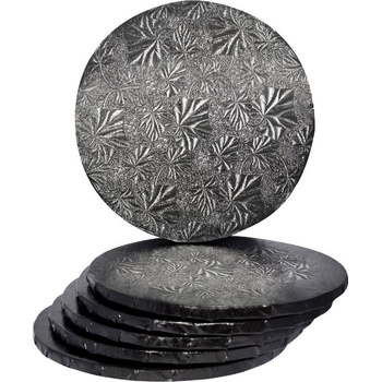 Image 1 of Veiras Подложка за Торта, Луксозна Подложка, Височина 12 мм, Черена, 5 Броя (Boardblack12)