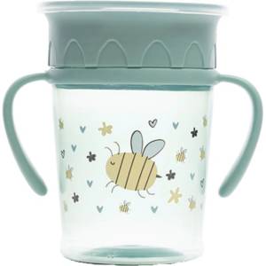 Lorelli Неразливаща се чаша с дръжки Lorelli My Friend - 360°, 275 ml, зелена (10230520006)