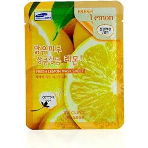 3W Clinic Fresh Lemon Mask Sheet - Хидратираща Маска за Лице 23мл/1бр