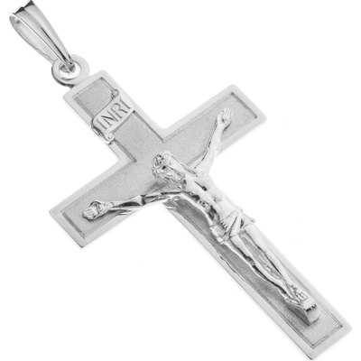 Argento Stříbrný přívěsek křížek 85967