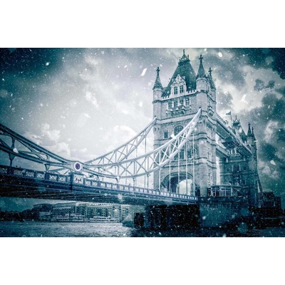Dimex MS-5-0653 Vliesová fototapeta Zimní londýnská scéna rozměry 375 x 250 cm