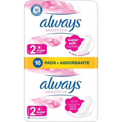 Always Ultra Super Plus Sensitive 16 ks