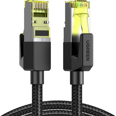 Ugreen 028112 opletený síťový , Ethernet RJ45, Cat.7, F/FTP, 1m, černý