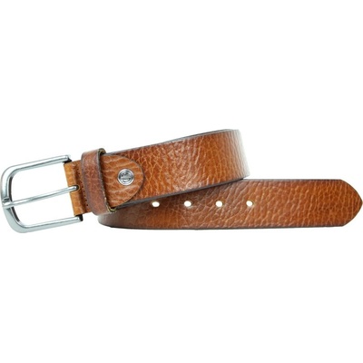 Lindenmann Pánský kožený opasek Lindenmann 21000335 koňak