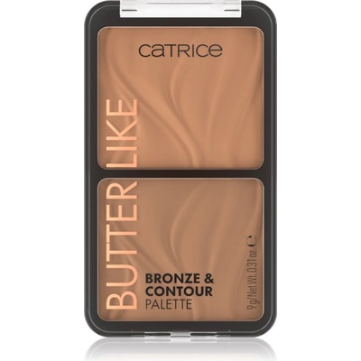 Catrice Butter Like Bronze & Contour контурираща палитра за лице с бронзър цвят 010 Born To Shape 9 гр