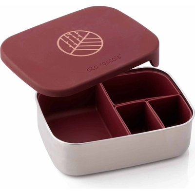 ECO RASCALS ECORASCALS Classic Lunch Box Bento Burgundy