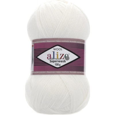 Alize Příze Superwash Comfort - 55 bílá
