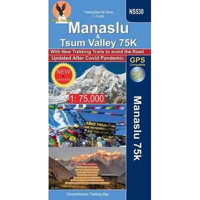 mapa Manaslu & Tsum Valley 1:75 000