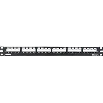 PANDUIT Панел 19 24-Port Metal Patch Panel Mini-Com with strain relief bar (CP24WSBLY)