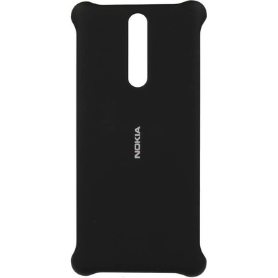 Nokia Soft Touch Case CC-801 - поликарбонатов кейс за Nokia 8 (черен)