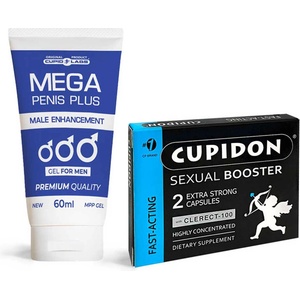  Cupidon 2 капсули за ерекция + Mega Penis Gel