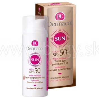 Dermacol Sun tónovací vodeodolný pleťový fluid SPF50 50 ml