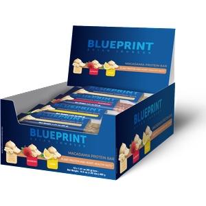 Blueprint by Bryan Johnson Протеинови барчета с макадамия 12 x 40 g