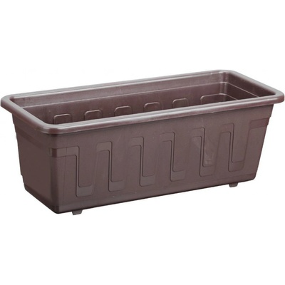 Nohel garden Truhlík samozavlažovací GARDENFLOR plastový hnedý 80cm