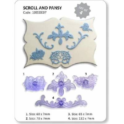 JEM - Sada na sirôtky a čipky (Scrolls & Pansy) - JEM