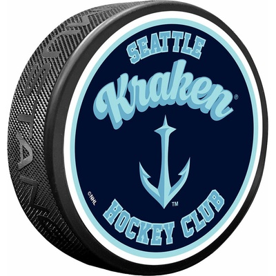 Mustang Puk Seattle Kraken NHL Retro Script
